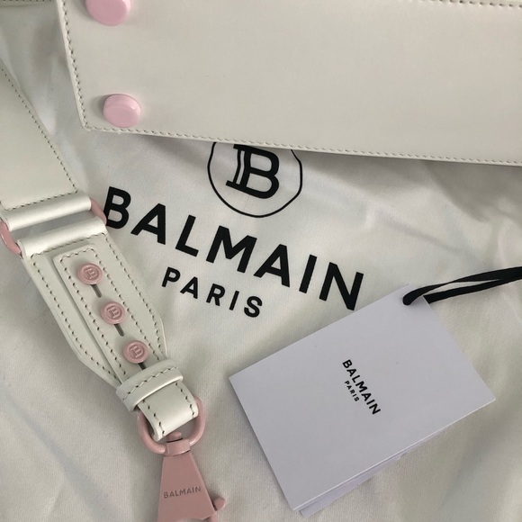NEW Balmaim bag with tags white/Barbie pink - Picture 6 of 9